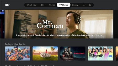 Varios canales de Apple TV Plus