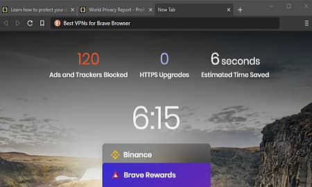 Dukungan bahasa browser yang Brave