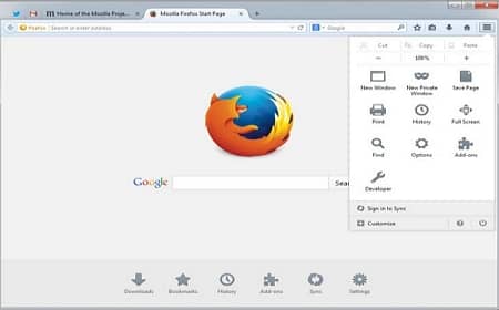 Mode penyamaran Firefox