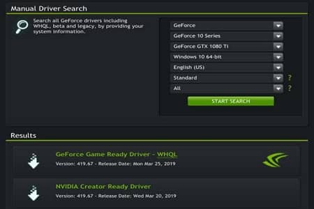 GeForce Experience Driver Update