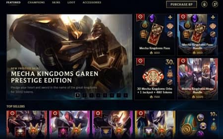 League of Legends Skin Shop