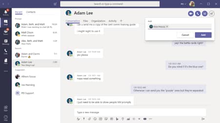 Microsoft Teams チャット