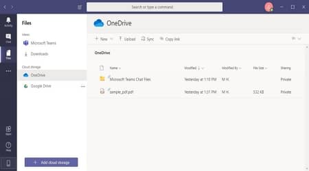 Microsoft Teams คลาวด์