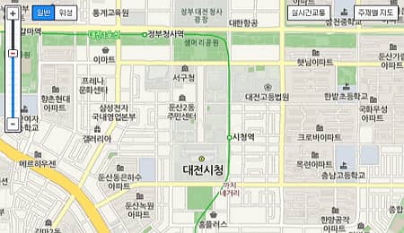 Naver map PC expansion and reduction