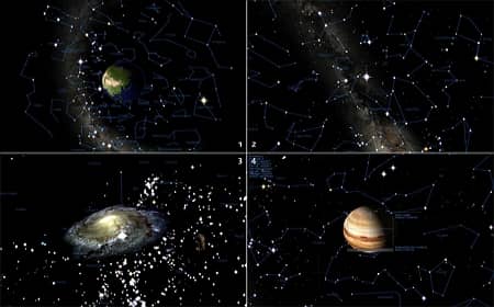 Stellarium คอลเลกชันท้องฟ้ายามค่ำคืน