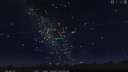 Stellarium 夜間モード