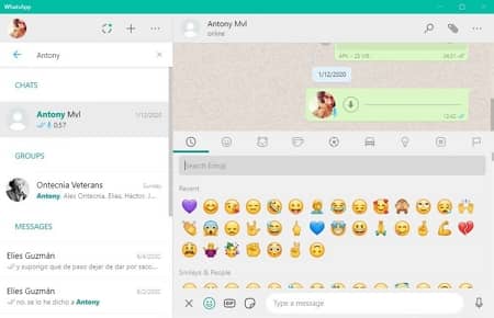 WhatsApp PC อิโมติคอน