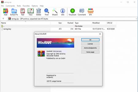 Compresión de Winrar