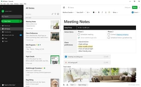 Evernote Notes