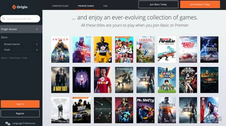 ea Origin คลาวด์