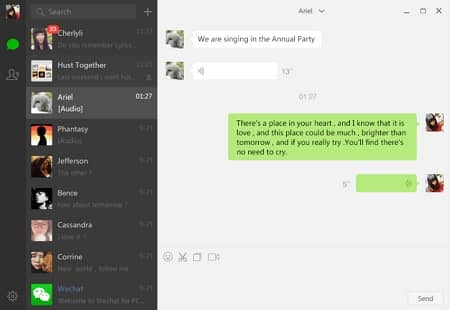 WeChat PC Multimedia Sharing