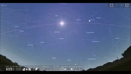 Stellarium Sun Location Check