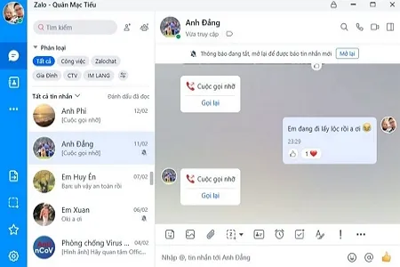 Zalo PC Voice Call